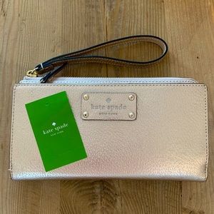 Kate Spade Metallic Wristlet